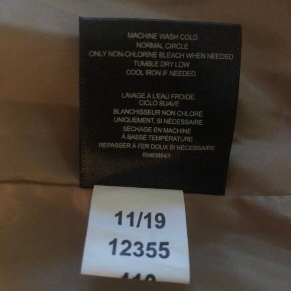 Sam Edelman Utility Jacket XS Beige Khaki Zip Front Pockets Military Style NWT - Picture 13 of 13